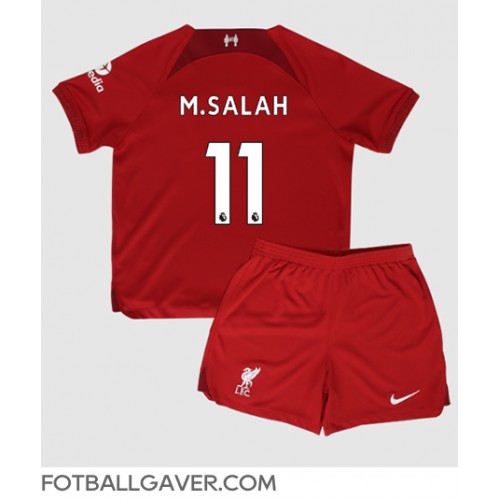 Liverpool Mohamed Salah #11 Fotballklær Hjemmedraktsett Barn 2022-23 Kortermet (+ korte bukser)